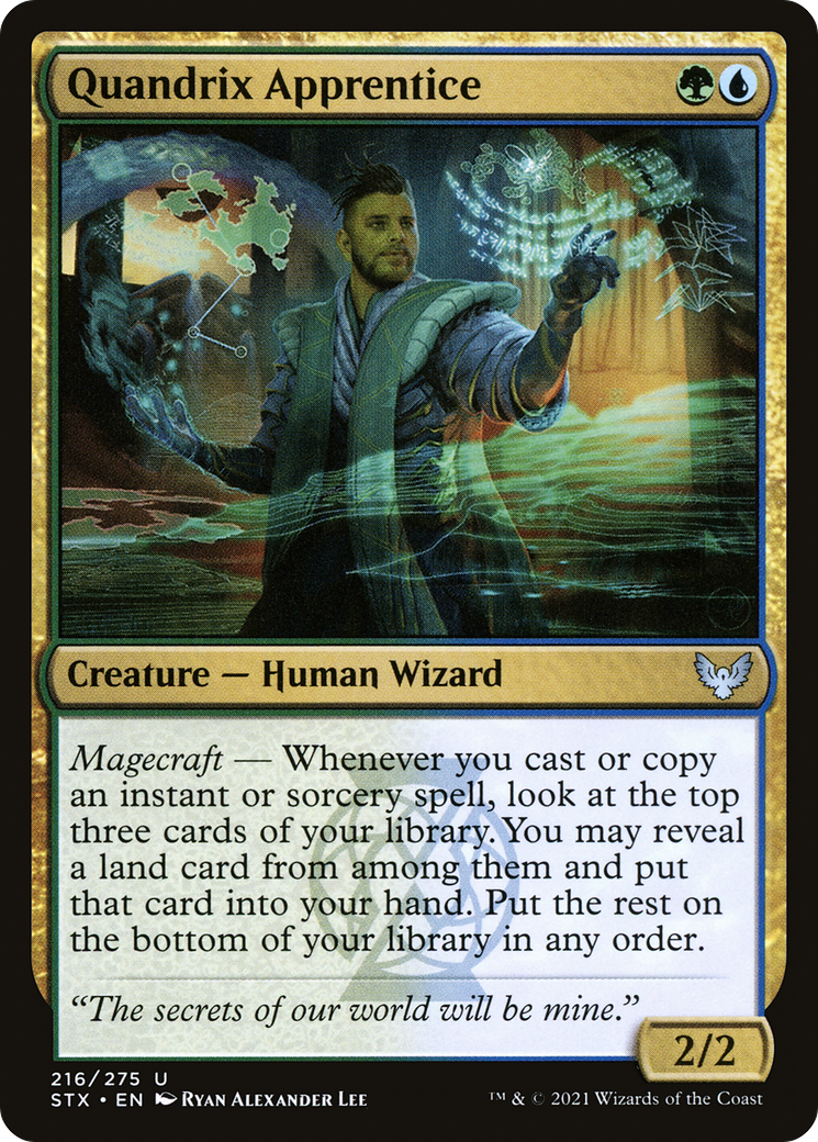 {C} Quandrix Apprentice [Strixhaven: School of Mages][STX 216]