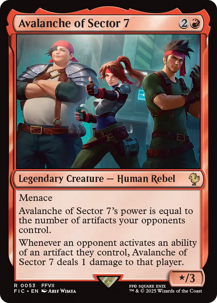{R} Avalanche of Sector 7 [FINAL FANTASY Commander][FIC 053]