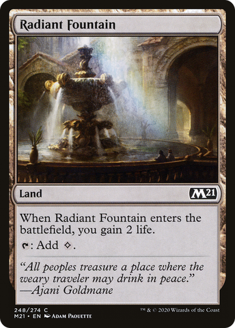 {C} Radiant Fountain [Core Set 2021][M21 248]