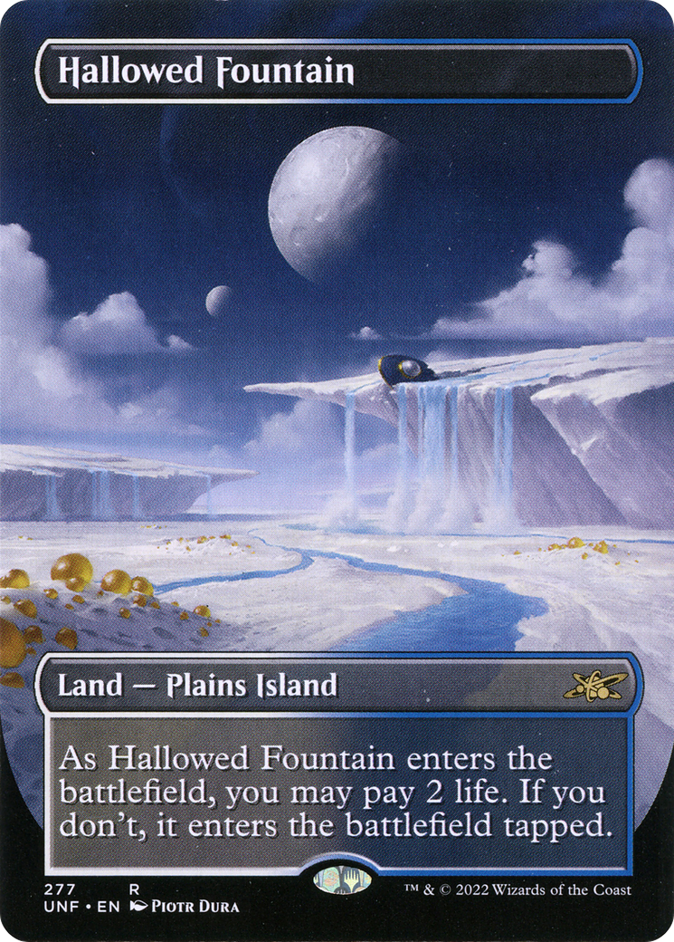 {R} Hallowed Fountain (Borderless) [Unfinity][UNF 277] - Misty Mountain Games