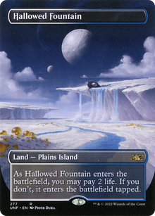 {R} Hallowed Fountain (Borderless) [Unfinity][UNF 277] - Misty Mountain Games