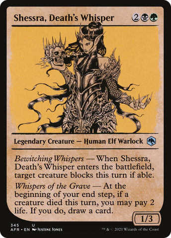 {C} Shessra, Death's Whisper (Showcase) [Dungeons & Dragons: Adventures in the Forgotten Realms][AFR 345]