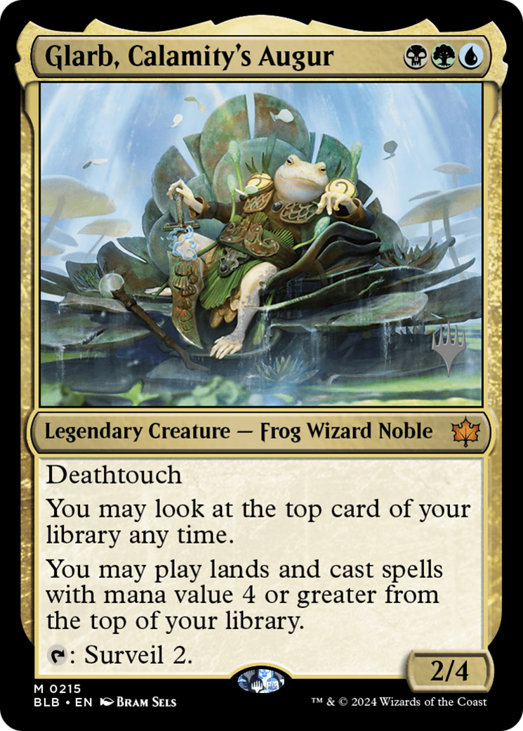 {@R} Glarb, Calamity's Augur (Promo Pack) [Bloomburrow Promos][PP BLB 215]