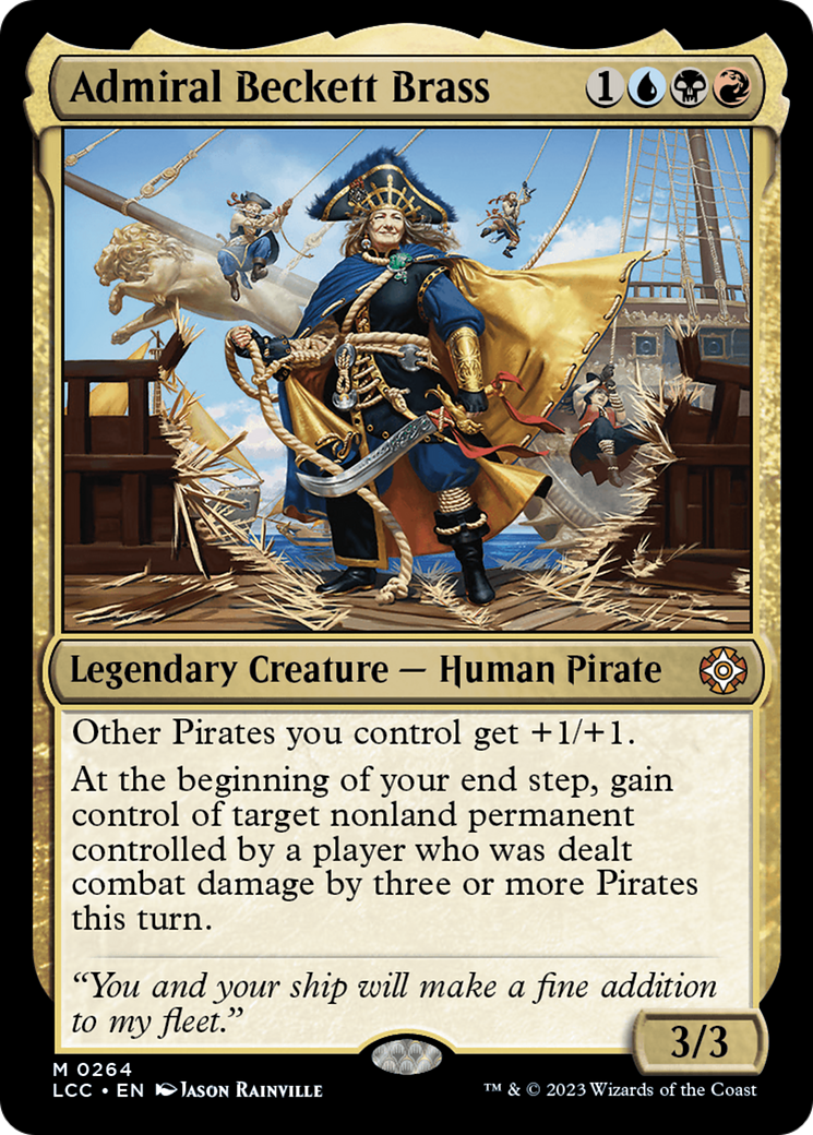 {R} Admiral Beckett Brass [The Lost Caverns of Ixalan Commander][LCC 264]