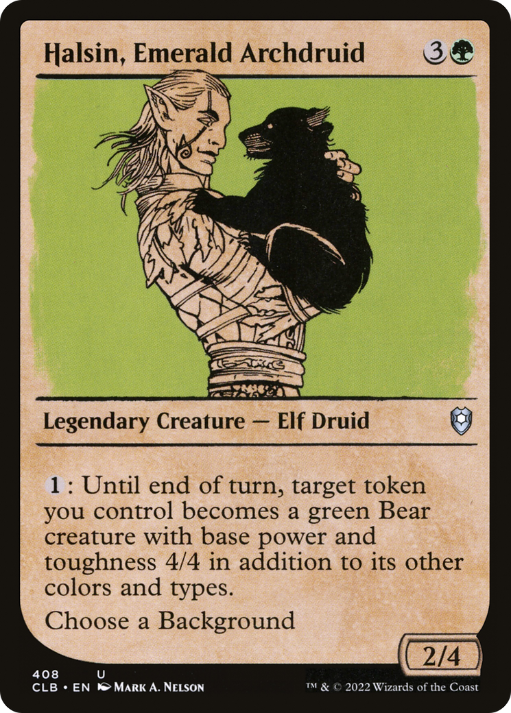 {C} Halsin, Emerald Archdruid (Showcase) [Commander Legends: Battle for Baldur's Gate][CLB 408]