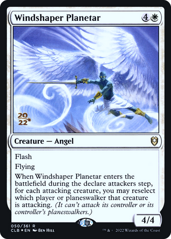 {R} Windshaper Planetar [Commander Legends: Battle for Baldur's Gate Prerelease Promos][PR CLB 050]