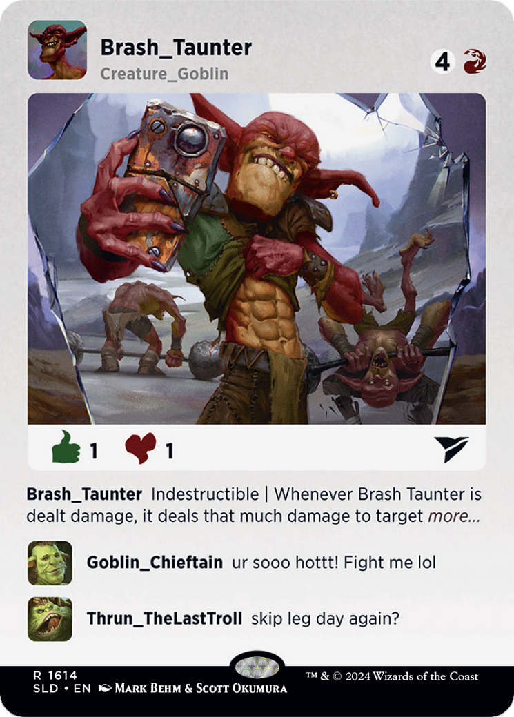 Brash Taunter [SLD-1614]  (Borderless) Foil