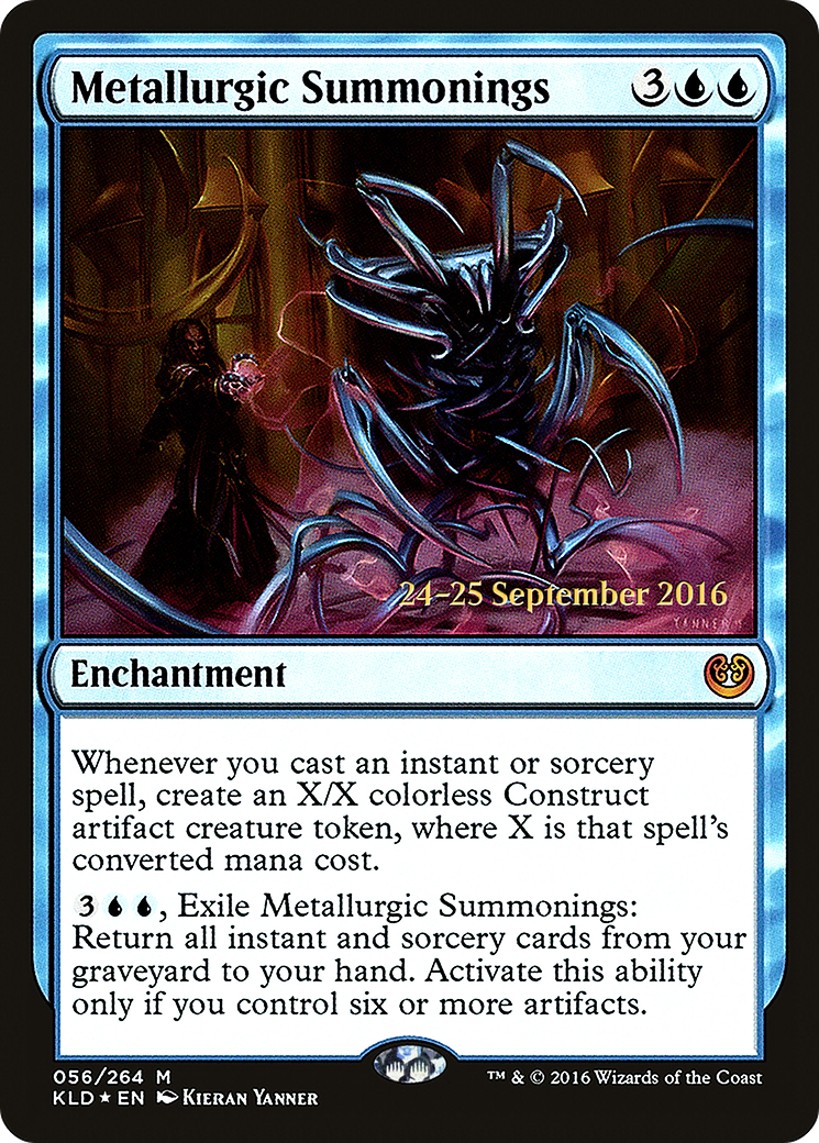 {R} Metallurgic Summonings [Kaladesh Prerelease Promos][PR KLD 056] - Misty Mountain Games