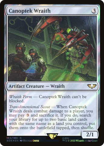 {R} Canoptek Wraith (Surge Foil) [Universes Beyond: Warhammer 40,000][SF 40K 153]
