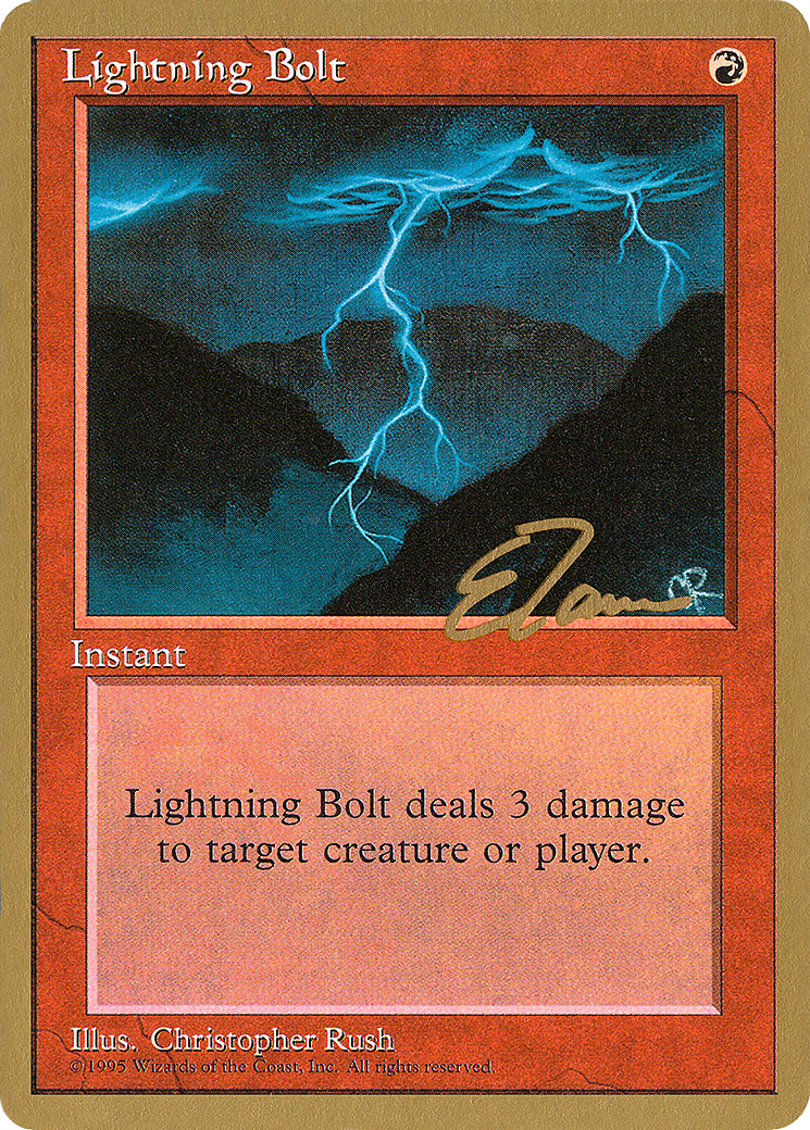 {C} Lightning Bolt (Eric Tam) [Pro Tour Collector Set][GB PTC ET208]