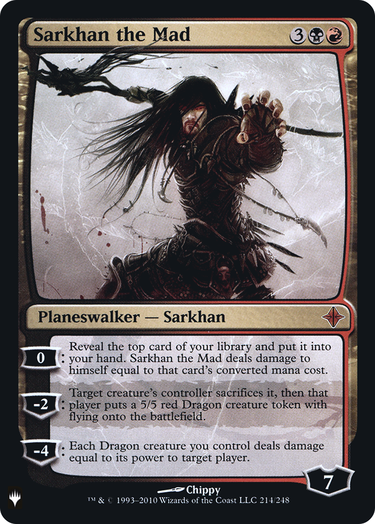 {R} Sarkhan the Mad [LIST ROE-214]  Foil