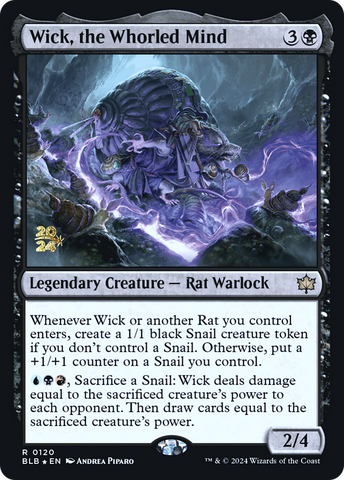 {@R} Wick, the Whorled Mind [Bloomburrow Prerelease Promos][PR BLB 120]