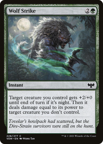 {C} Wolf Strike [Innistrad: Crimson Vow][VOW 228]