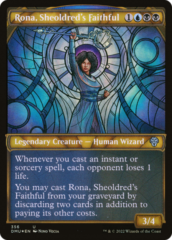 {C} Rona, Sheoldred's Faithful (Showcase Textured) [Dominaria United][DMU 356]