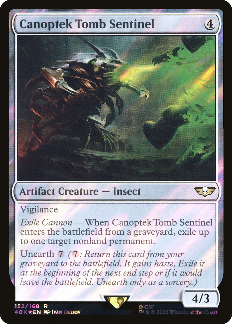 {R} Canoptek Tomb Sentinel (Surge Foil) [Universes Beyond: Warhammer 40,000][SF 40K 152]