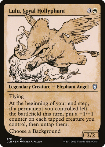{C} Lulu, Loyal Hollyphant (Showcase) [Commander Legends: Battle for Baldur's Gate][CLB 379]