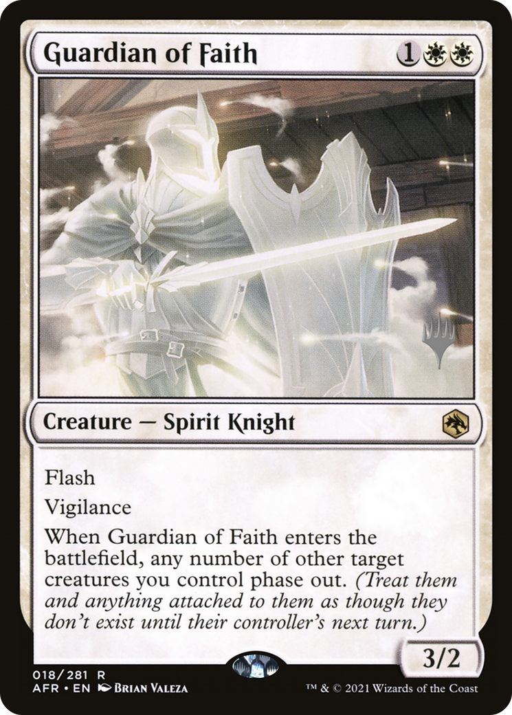 {R} Guardian of Faith (Promo Pack) [Dungeons & Dragons: Adventures in the Forgotten Realms Promos][PP AFR 018]