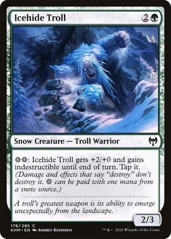 {C} Icehide Troll [Kaldheim][KHM 176]