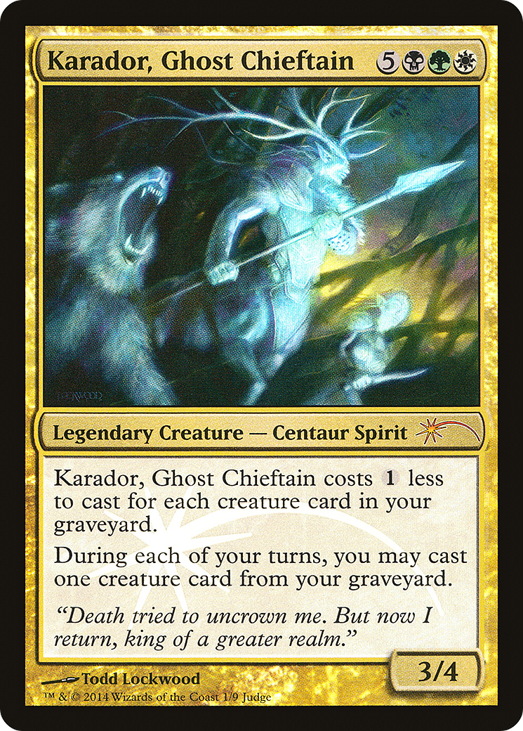 {R} Karador, Ghost Chieftain [Judge Gift Cards 2014][PA J14 001]