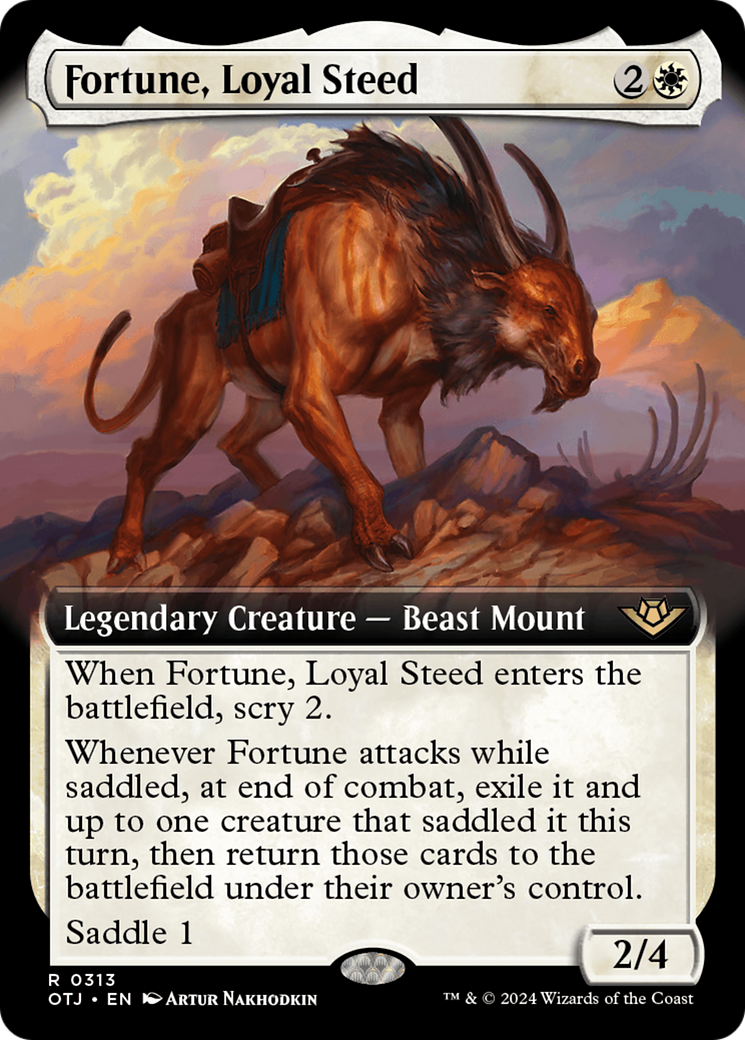 {@R} Fortune, Loyal Steed (Extended Art) [Outlaws of Thunder Junction][OTJ 313]