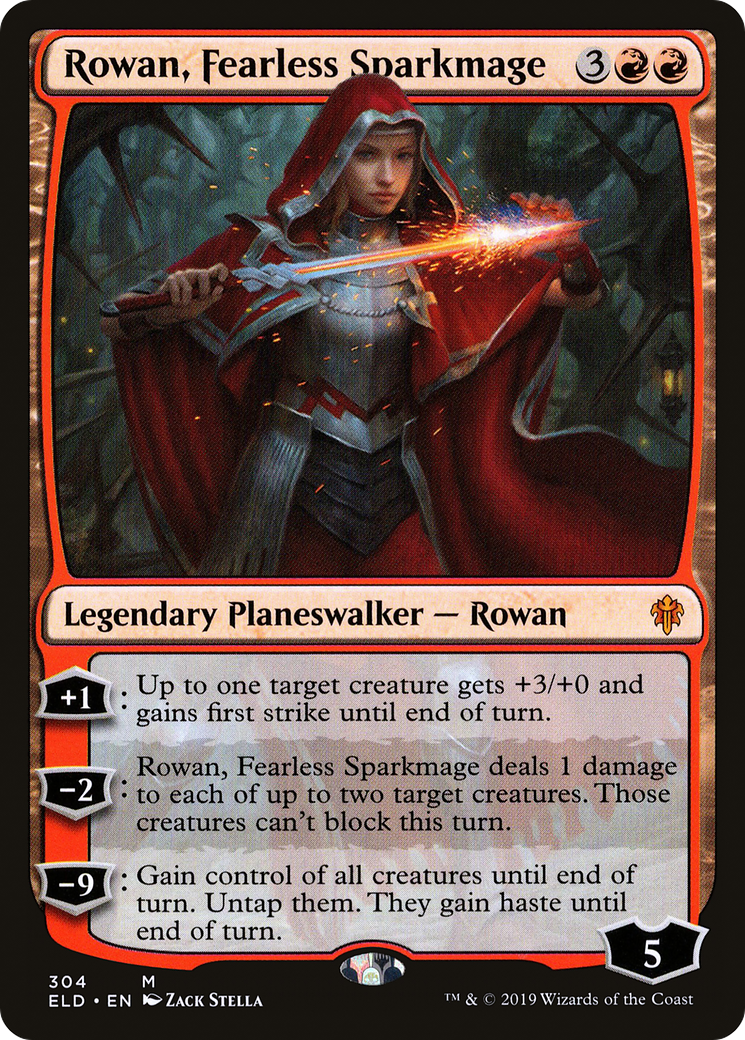 {R} Rowan, Fearless Sparkmage [Throne of Eldraine][ELD 304]