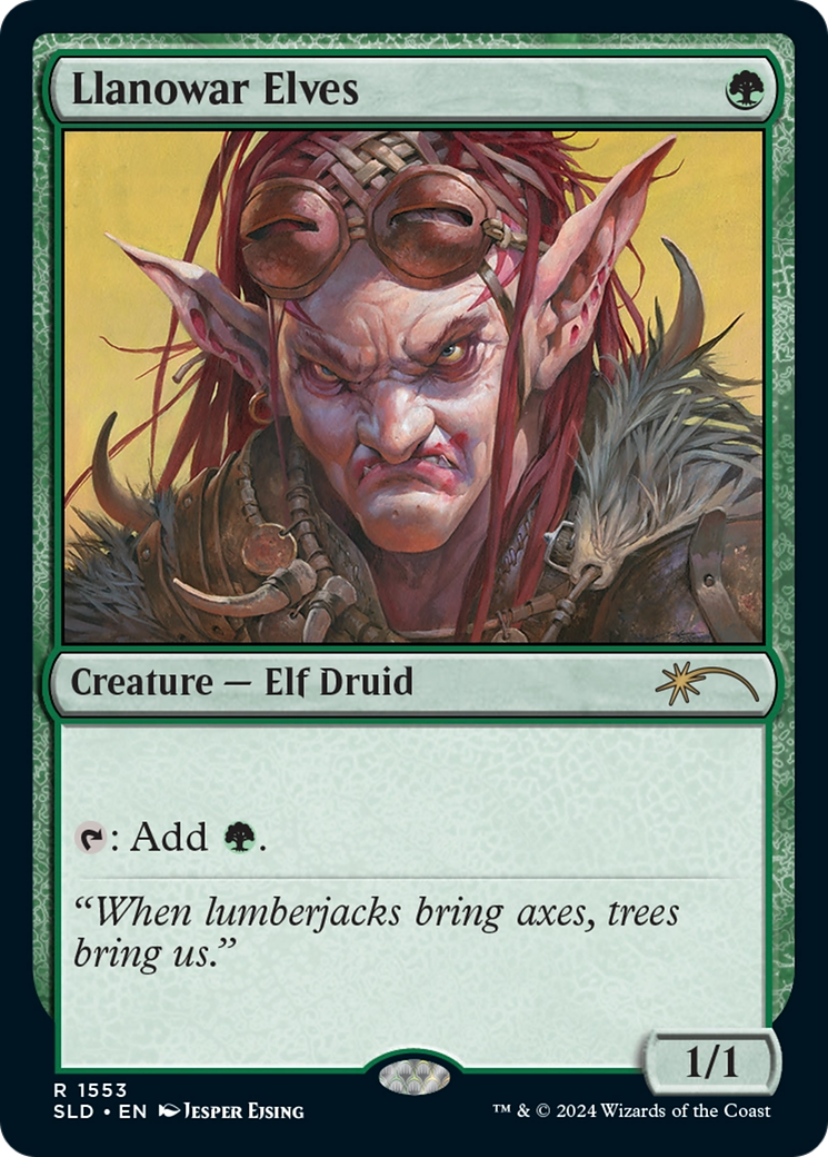 Llanowar Elves [SLD-1553]  Foil