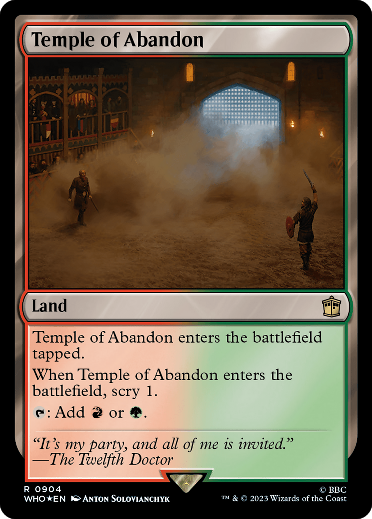 {R} Temple of Abandon (Surge Foil) [Doctor Who][WHO 904]