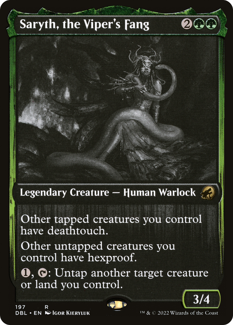 {R} Saryth, the Viper's Fang [Innistrad: Double Feature][DBL 197]