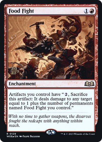{@R} Food Fight [Wilds of Eldraine Prerelease Promos][PR WOE 129]