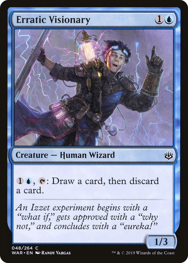 {C} Erratic Visionary [War of the Spark][WAR 048]