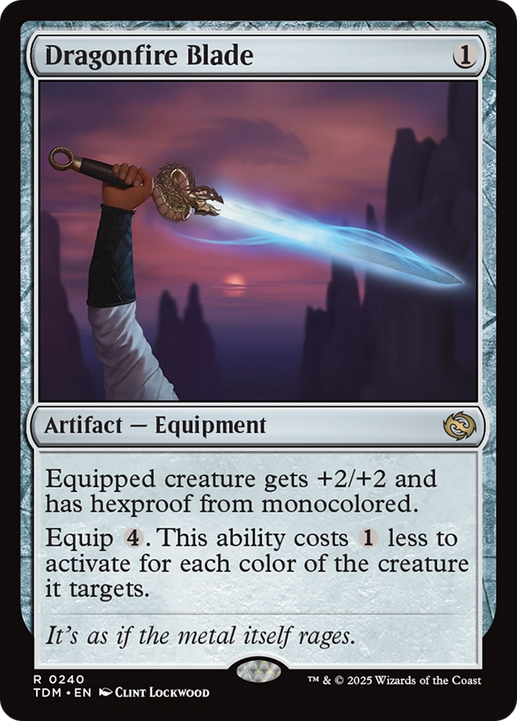 {@R} Dragonfire Blade [Tarkir: Dragonstorm][TDM 240]