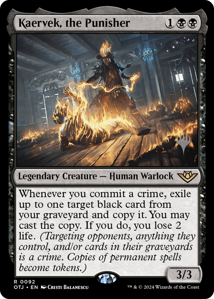 {@R} Kaervek, the Punisher (Promo Pack) [Outlaws of Thunder Junction Promos][PP OTJ 092]