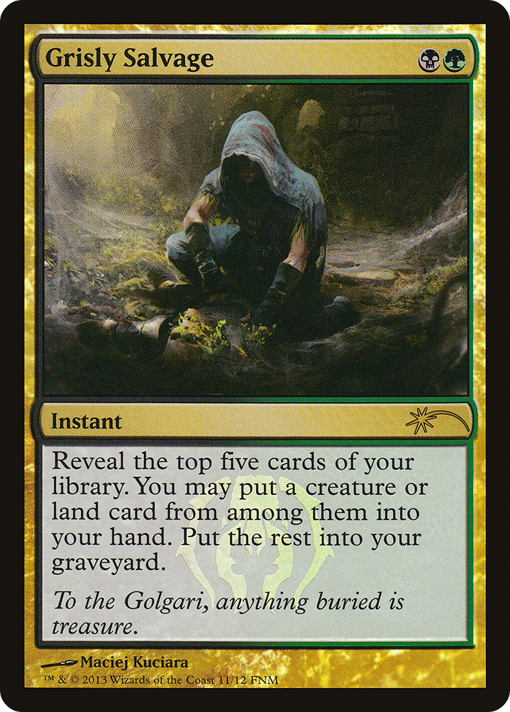 {R} Grisly Salvage [Friday Night Magic 2013][PA F13 011] - Misty Mountain Games
