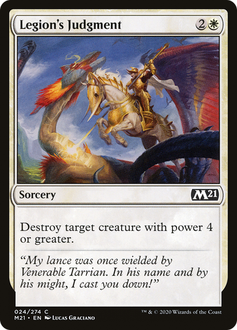 {C} Legion's Judgment [Core Set 2021][M21 024]
