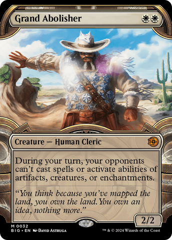 {@R} Grand Abolisher (Showcase) [Outlaws of Thunder Junction: The Big Score][BIG 032]