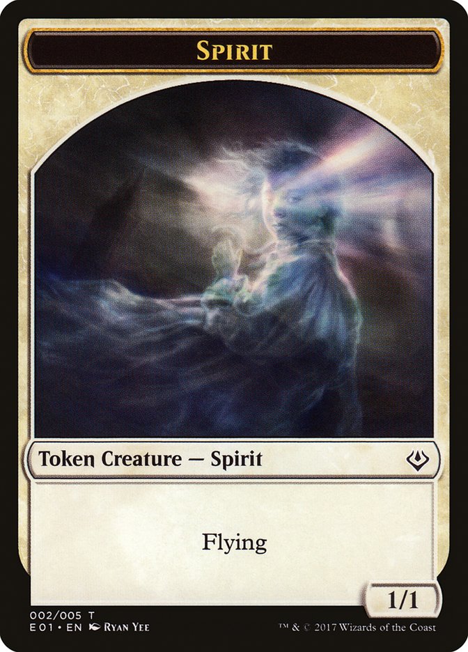 {T} Spirit Token [Archenemy: Nicol Bolas Tokens][TE01 002]