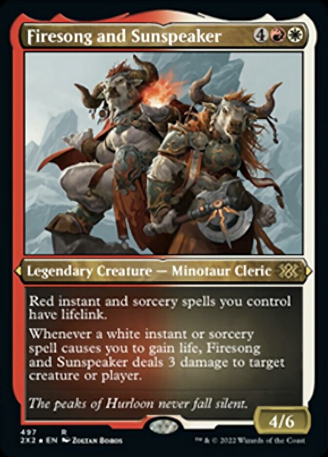 {R} Firesong and Sunspeaker (Foil Etched) [Double Masters 2022][ET 2X2 497]