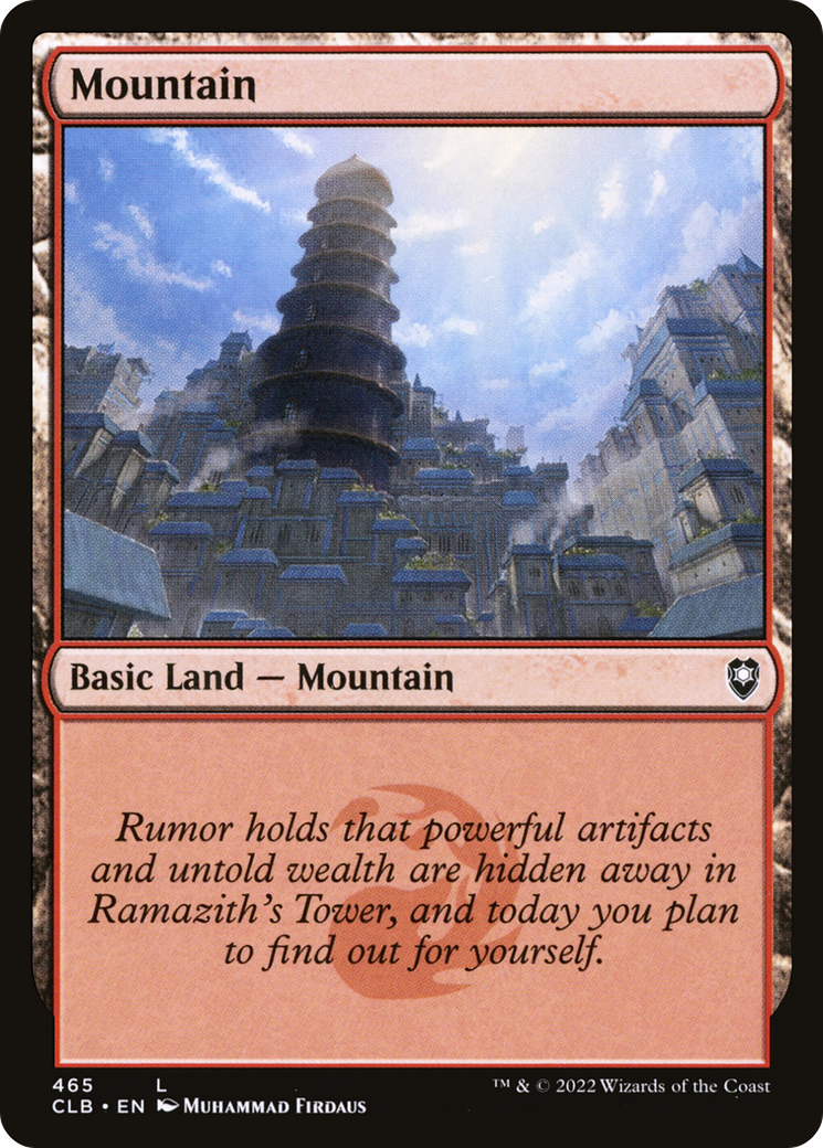 {B}[CLB 465] Mountain (465) [Commander Legends: Battle for Baldur's Gate]