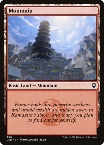 {B}[CLB 465] Mountain (465) [Commander Legends: Battle for Baldur's Gate]