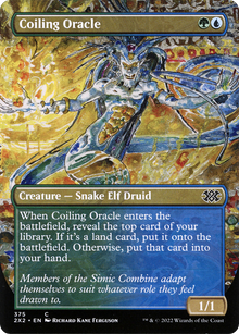 {C} Coiling Oracle (Borderless Alternate Art) [Double Masters 2022][2X2 375]