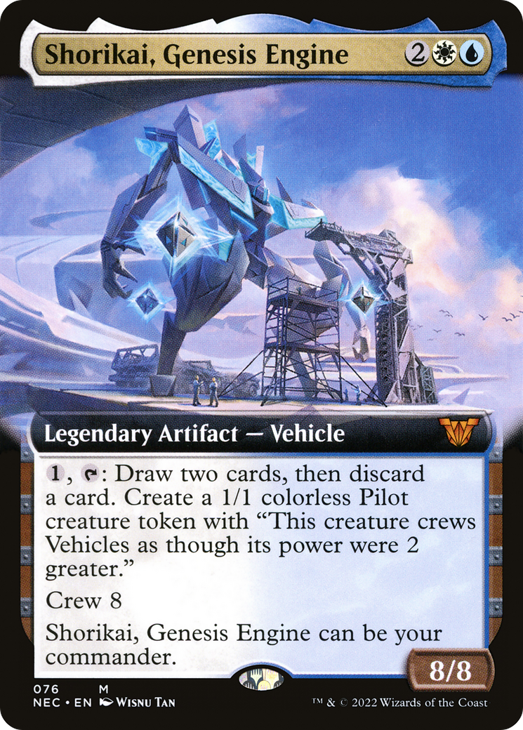 {R} Shorikai, Genesis Engine (Extended Art) [Kamigawa: Neon Dynasty Commander][NEC 076]