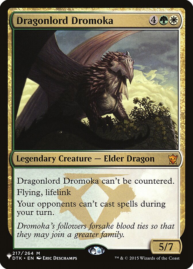 {R} Dragonlord Dromoka [The List][LS DTK 217]