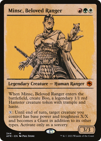 {R} Minsc, Beloved Ranger (Showcase) [Dungeons & Dragons: Adventures in the Forgotten Realms][AFR 344]