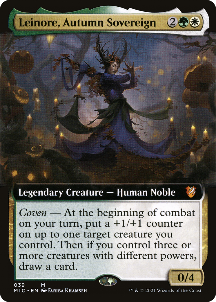 {R} Leinore, Autumn Sovereign (Extended Art) [Innistrad: Midnight Hunt Commander][MIC 039]