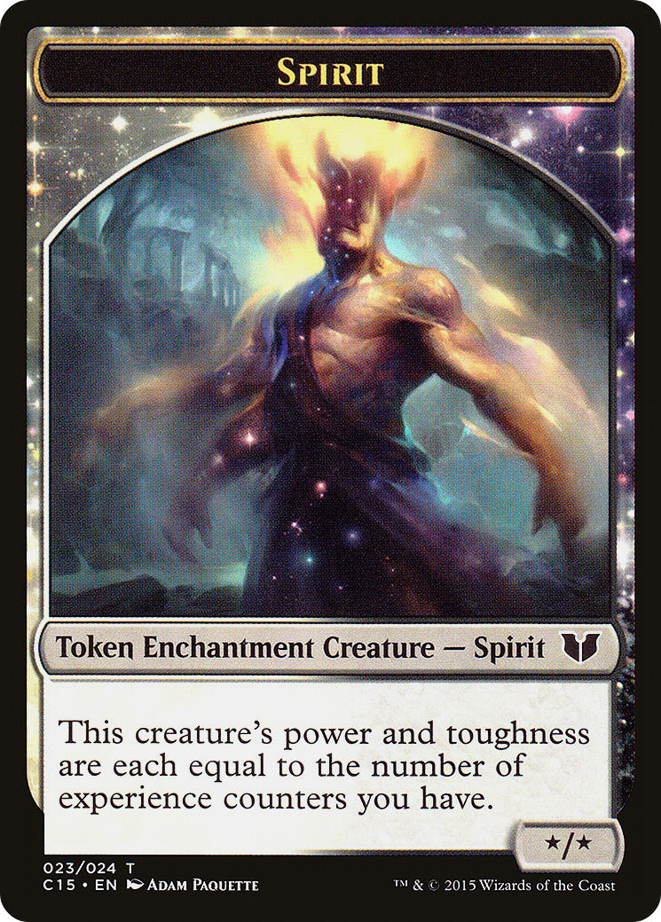 {T} Spirit (023) // Cat Double-sided Token [Commander 2015 Tokens][TC15 023] - Misty Mountain Games