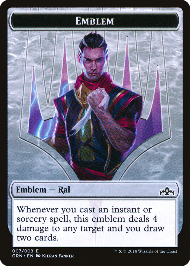 {T} Ral, Izzet Viceroy Emblem [Guilds of Ravnica Tokens][TGRN 007]