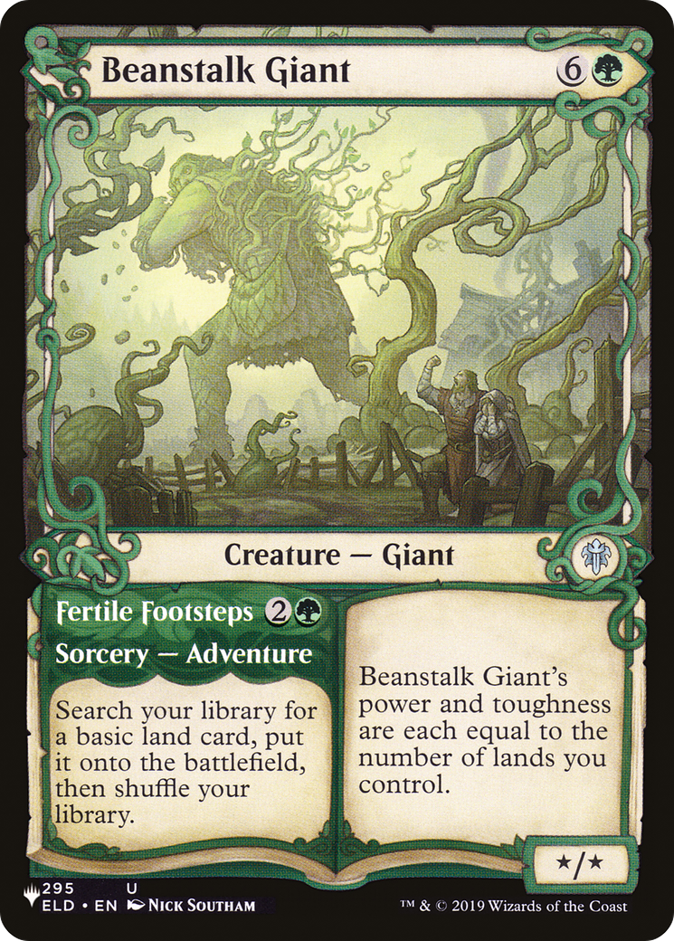 Beanstalk Giant // Fertile Footsteps [LIST ELD-295] : (Showcase)
