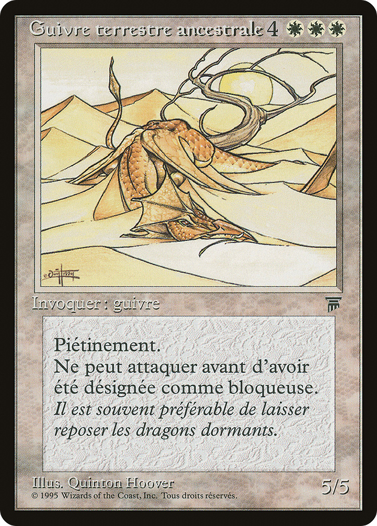 {C} Elder Land Wurm (French) - "Guivre terrestre ancestorale" [Renaissance][REN 009]