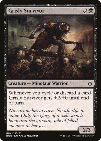 {C} Grisly Survivor [Hour of Devastation][HOU 064]