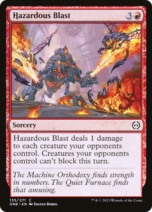 {C} Hazardous Blast [Phyrexia: All Will Be One][ONE 135]